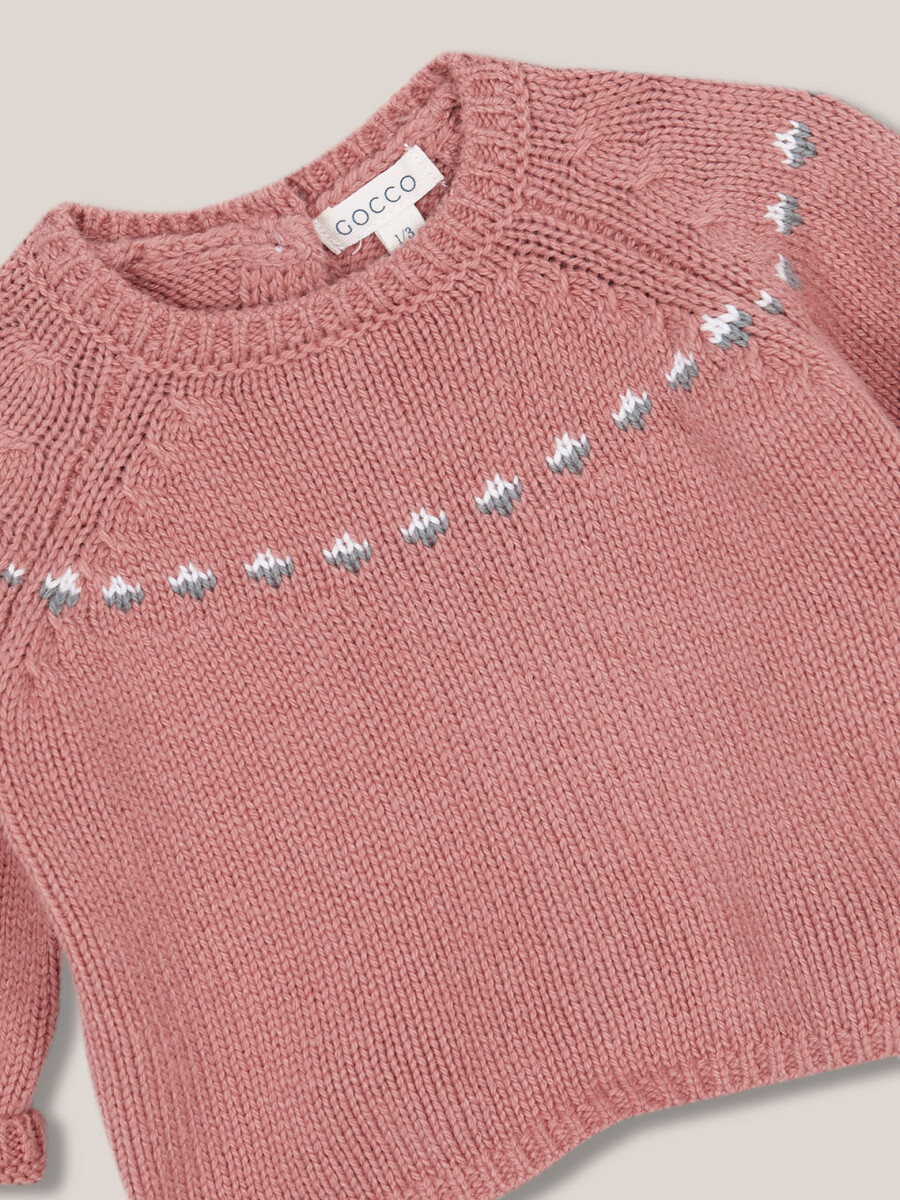Jersey Con Greca Coral Claro