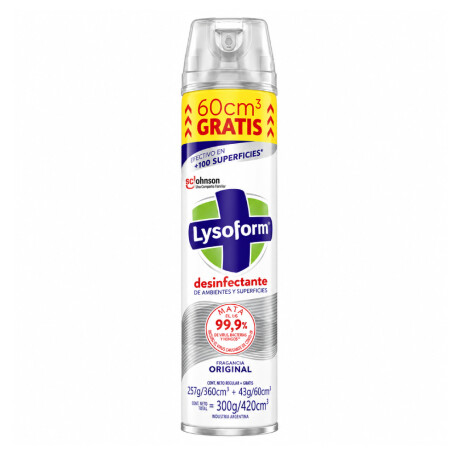 Desinfectante Aerosol Lysoform Original Bonus 360ml + 60ml Desinfectante Aerosol Lysoform Original Bonus 360ml + 60ml