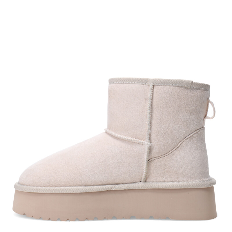 Bota de Mujer Miss Carol CREEK con plataforma Beige Claro