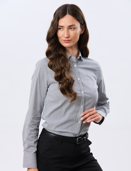 CAMISA RAYADA Negro