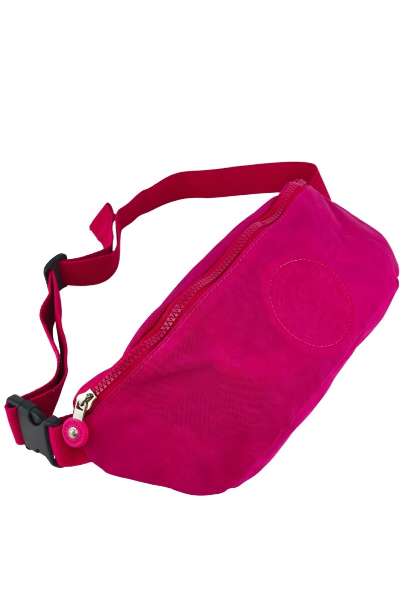 Riñonera Premium de Tafeta Amasada Rosa