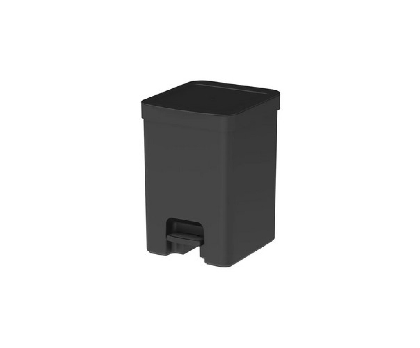 Papelera con pedal 12L - Negro 