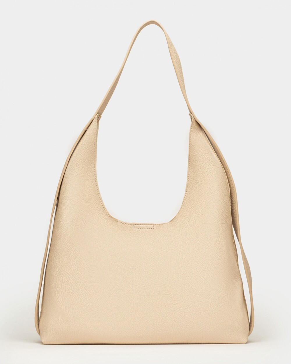 Bolso Heather en efecto cuero graneado Natural