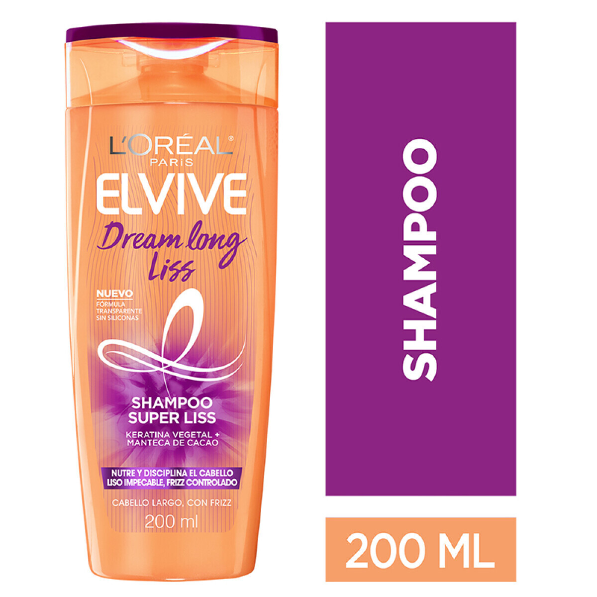 Elvive Shampoo Dream Long Liss 200 ml – Liso y Brillo Duradero