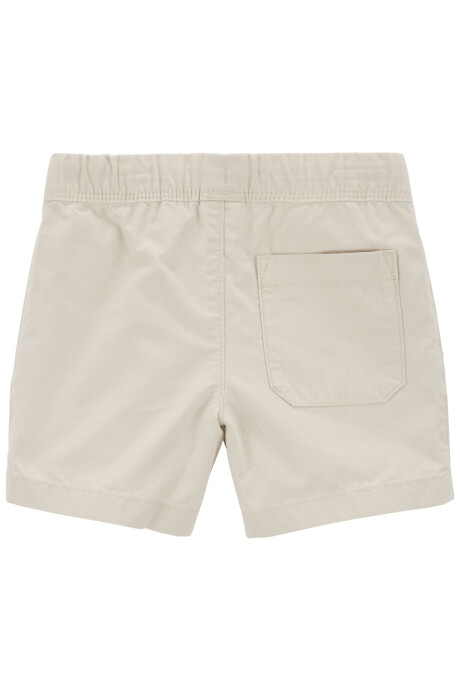 Short de lona, con cordón, marfil. Talles 2-5T Sin color