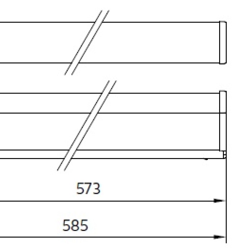 "ARTEFACTO LINEAL ""BATTEN"" LED 7,5W 3000K L600MM" "ARTEFACTO LINEAL ""BATTEN"" LED 7,5W 3000K L600MM"
