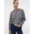 VMABBY LS O-NECK TOP JRS CORE-12 1 Asphalt/Stripes SNOW WH