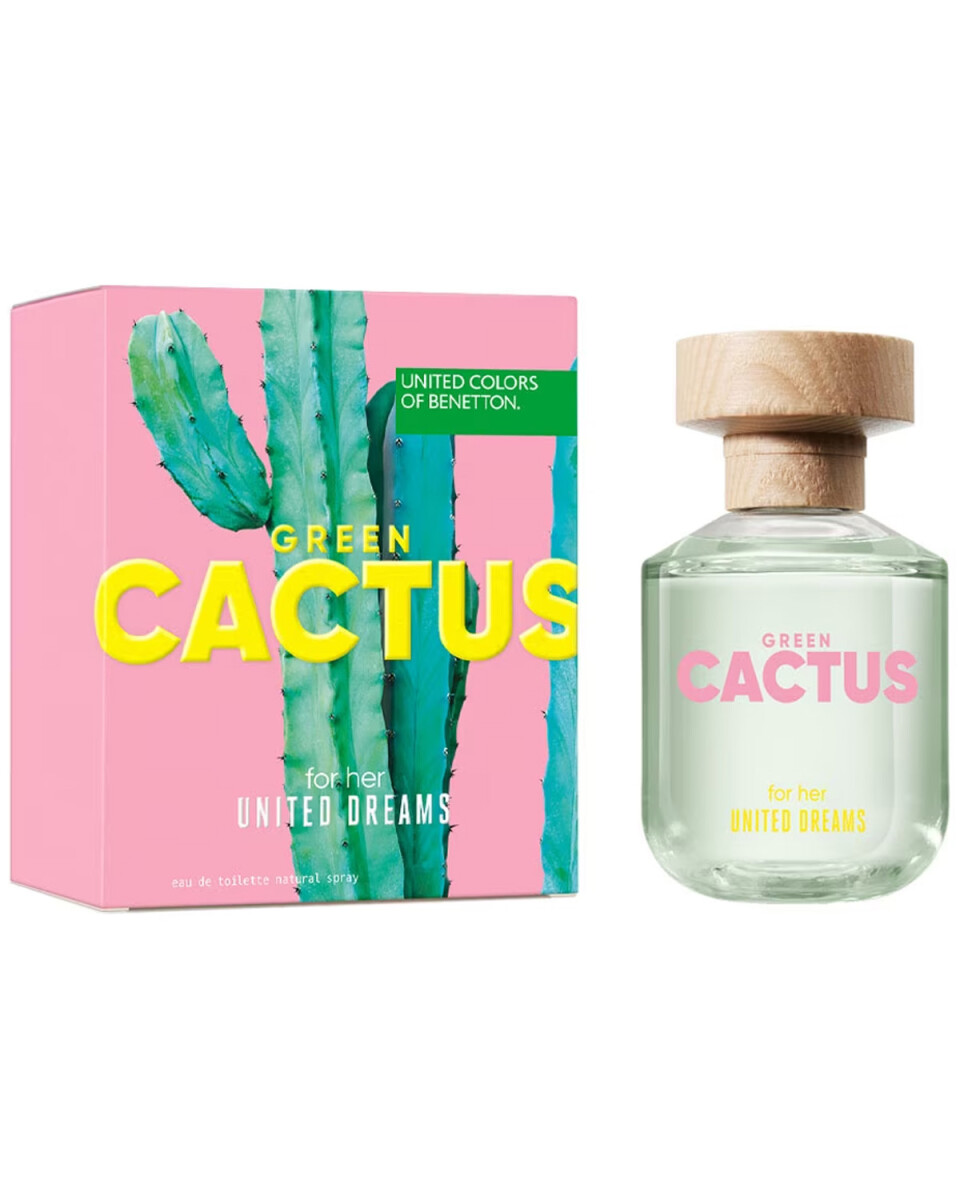 Perfume Benetton United Dreams Green Cactus For Her EDT 80ml Original 