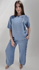 Blusa Málaga Celeste