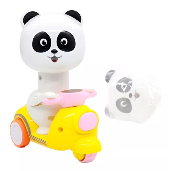 Juguete Interactivo Animales Moto A Fricción Infantil Niños Variante Modelo Panda Lila