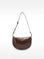 Bolso De Hombro Con Tachuelas marron