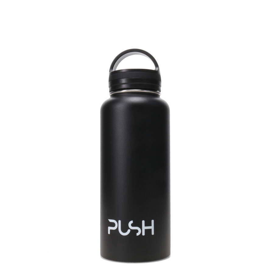 Botella Push Termica Negro