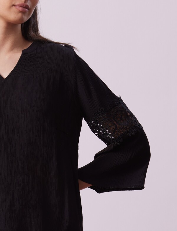 Blusa Manga Calada NEGRO