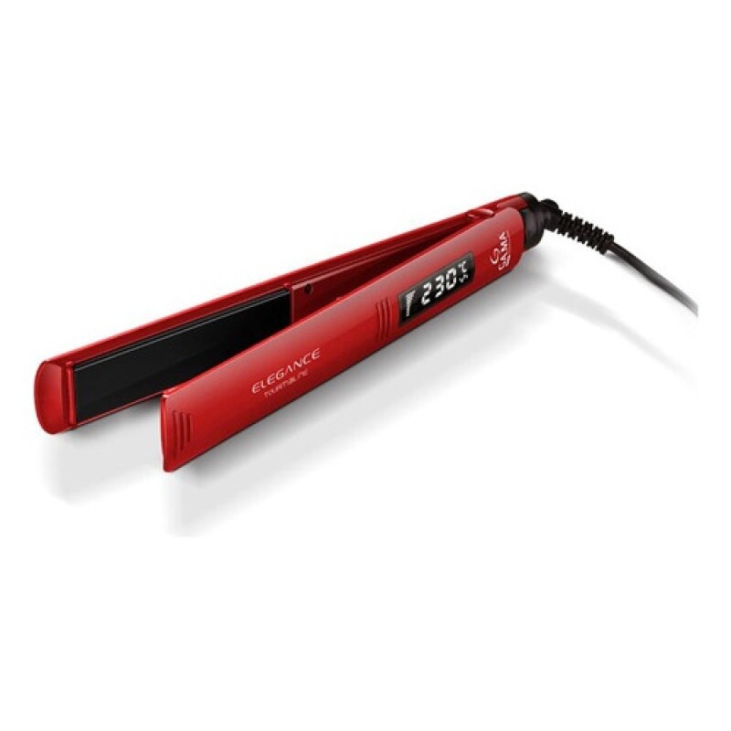 Planchita de pelo digital GAMA Elegance con tourmaline Rojo