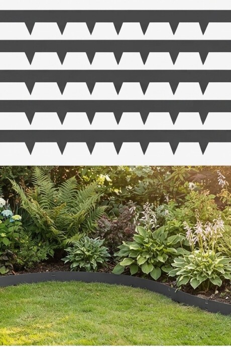 Fleje Borde De Acero Corten Flexible Para Jardín 5 Unid 2mm Fleje Borde De Acero Corten Flexible Para Jardín 5 Unid 2mm