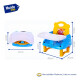 Silla De Bebe Para Comer Multiuso Portatil Azul