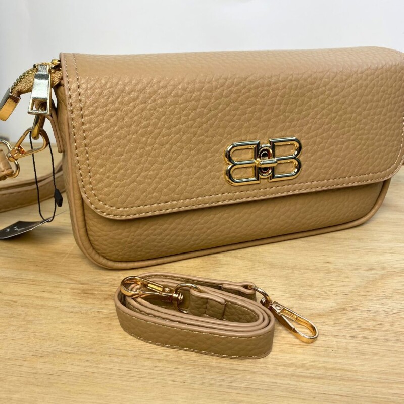 Cartera Cuerina Sweety Wanna Tostado