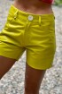 Leather Shorts Pistacho