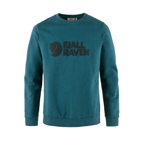 Fjallraven Logo Sweater - Hombre Deep Sea