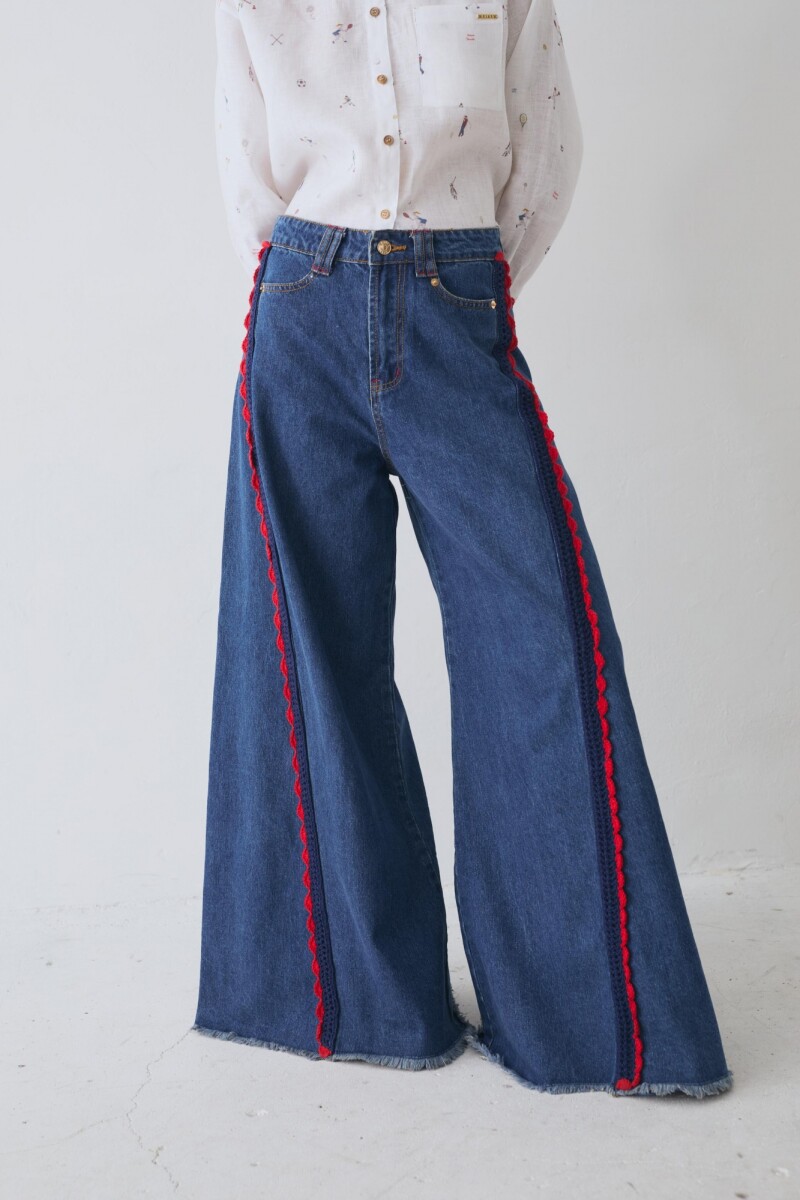 PRE VENTA JEAN WIDE XL RED - Azul 