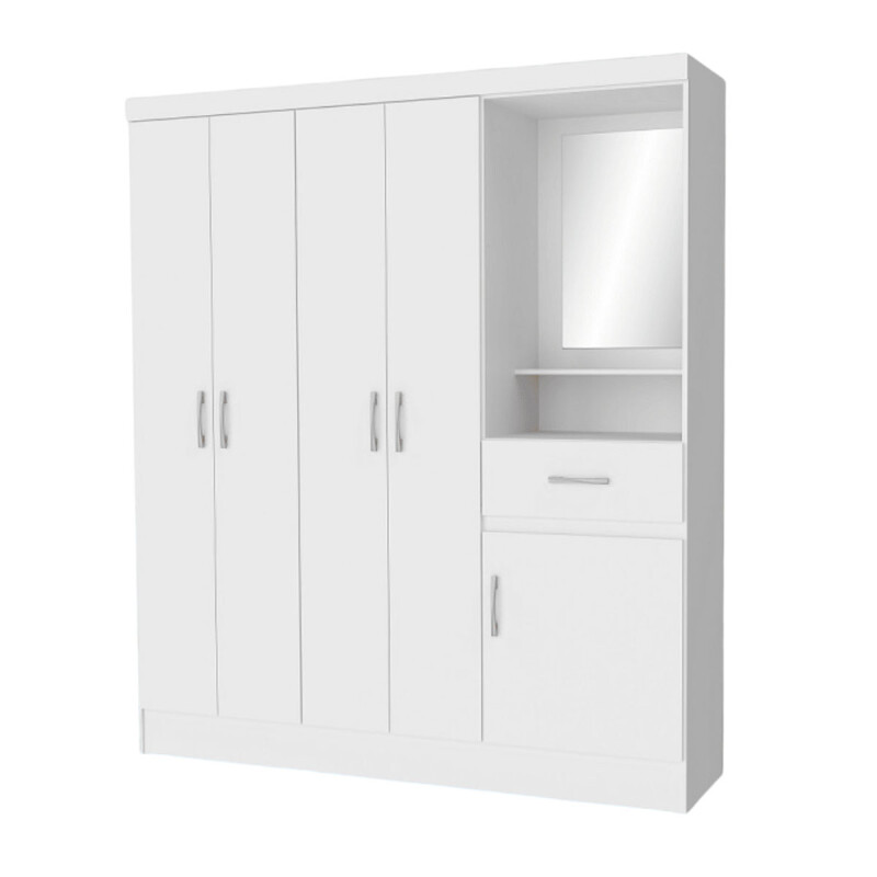 ROPERO MOBILI JASMIN 5Ptas + 1Cajon + Tocador -BLANCO N/A