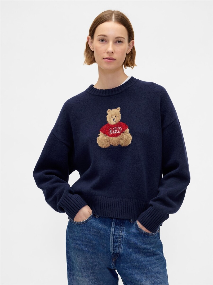 Buzo Oso Brannan Cashsoft Mujer - Navy Uniform 