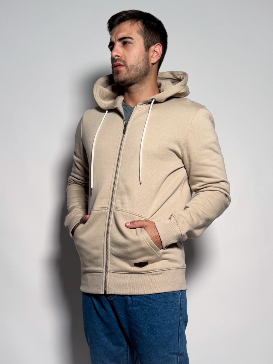 Campera de felpa con capucha Anantol - Beige 