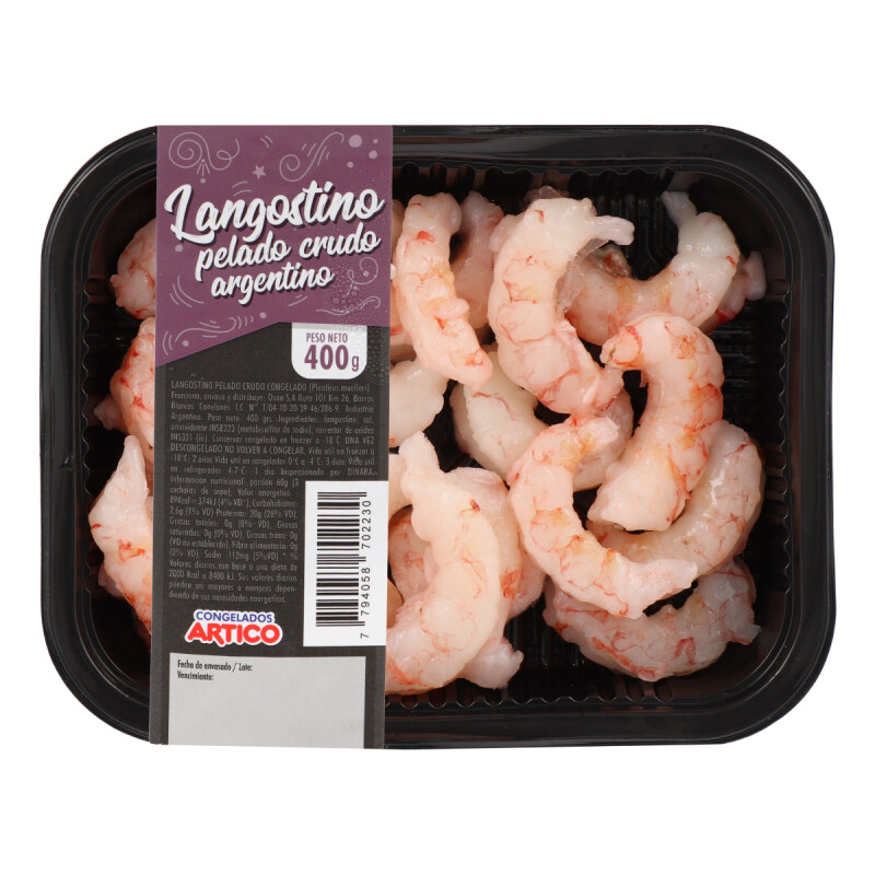 LANGOSTINO PELADO CRUDO ARGENTINO - 400 grs Langostino Pelado Crudo Argentino - 400 Grs