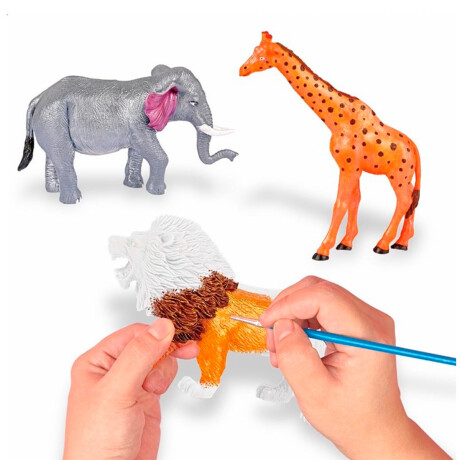 Juego De Arte Educativo Para Pintar Moldes Animales Animales Salvajes