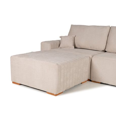 Sofá Modular Varen (Outlet) - 4 módulos - Tela Microfibra Berlin 02 (Beige)