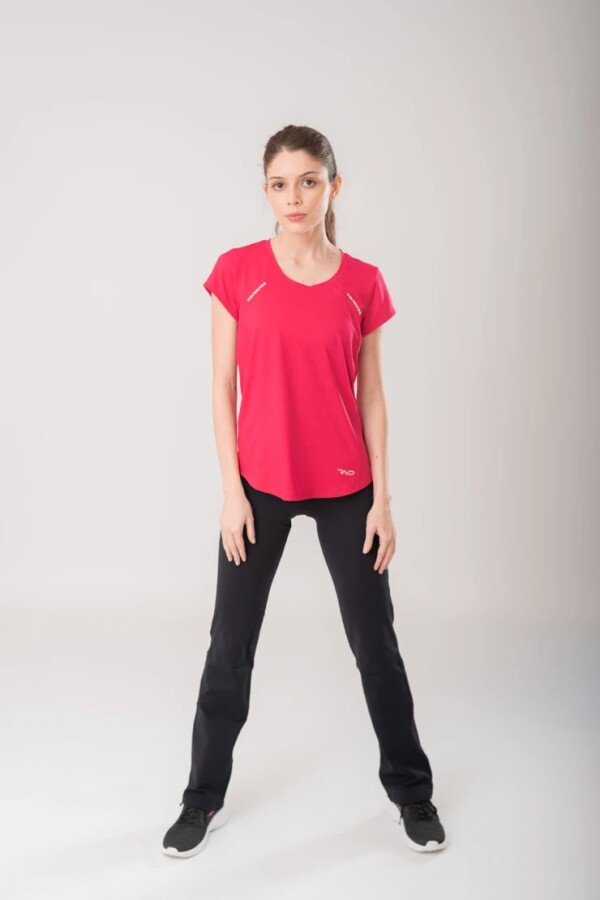 Remera con Reflectivos. Rojo