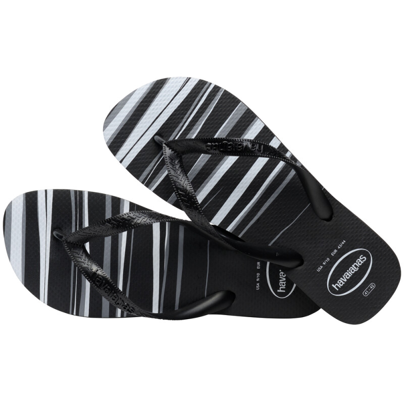 Sandalias Havaianas Top Basic FC Hombre Negro/negro/negro/blanco