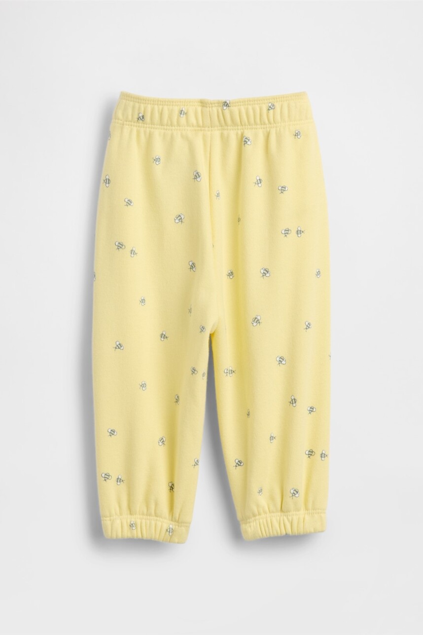 Pantalón Deportivo Logo Gap Bebé Spring Yellow