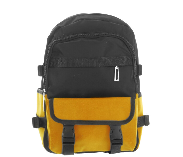 Mochila NAMASTE materiales y colores combinados Yellow