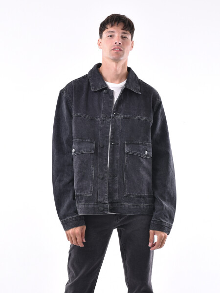 CAMPERA DENIM BOYAN NEGRO