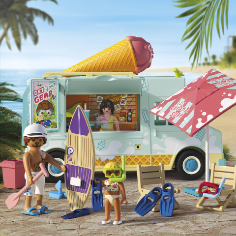 Camión de Helado con Tienda Surf Playmobil 101 Piezas U