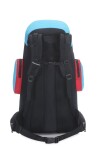 Mochila mochilera de trekking impermeable - Rojo ROJO Y CELESTE