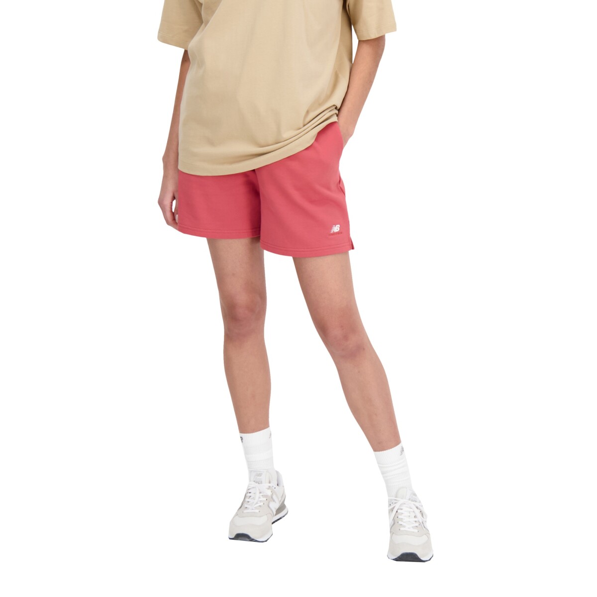 Short New Balance de Dama - Athletics - WS33500ASU - RED 