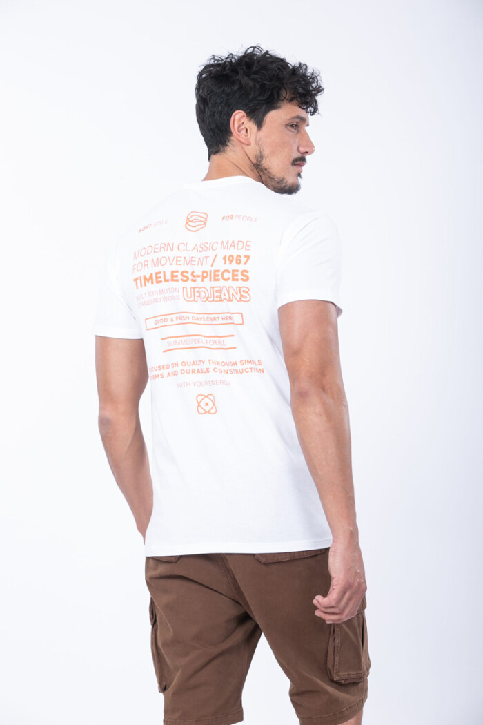 Remera UFO manga corta Naranja