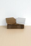 Pack x 20 unid - caja 02 - 8x8x4,5 cm. REVERSIBLE BLANCO MADERA