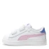 Championes de Niños Puma Smash 3.0 Leather V Blanco - Rosa - Violeta Lavanda