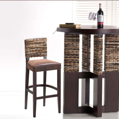 Mesa Bar Tacca con 2 Butacas y Jute Natural Mesa Bar Tacca con 2 Butacas y Jute Natural