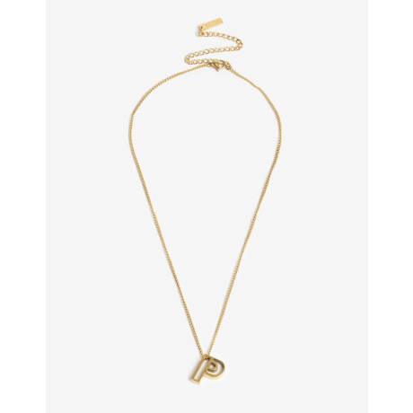 Cadena Corta con Dije Metal Dorado