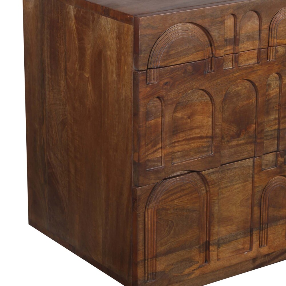 APARADOR MDF-Y-MADERA MARRON GEOMETRIC