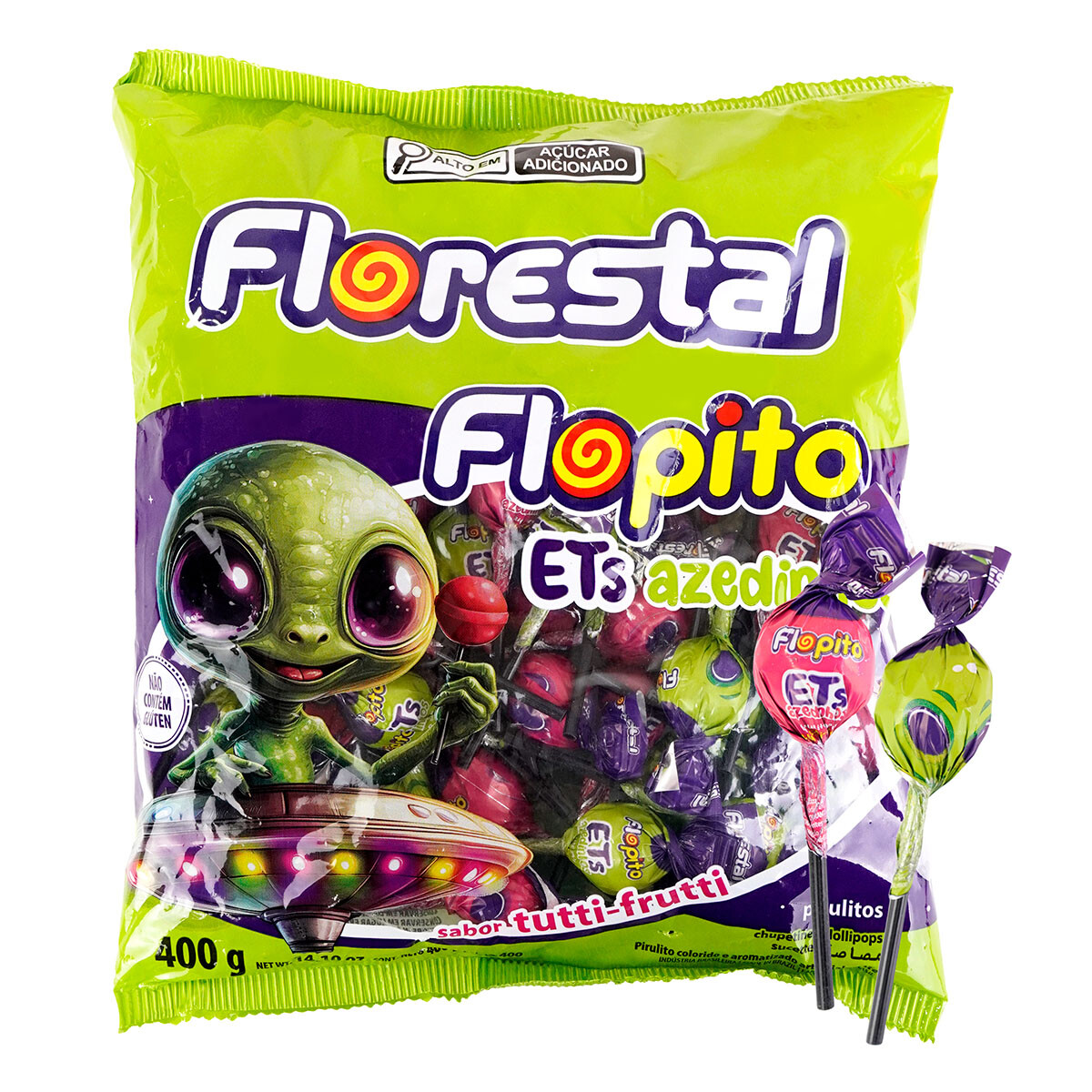 CHUPETIN FLOPITO ET PINTA LENGUA 400G/50U ACIDO 