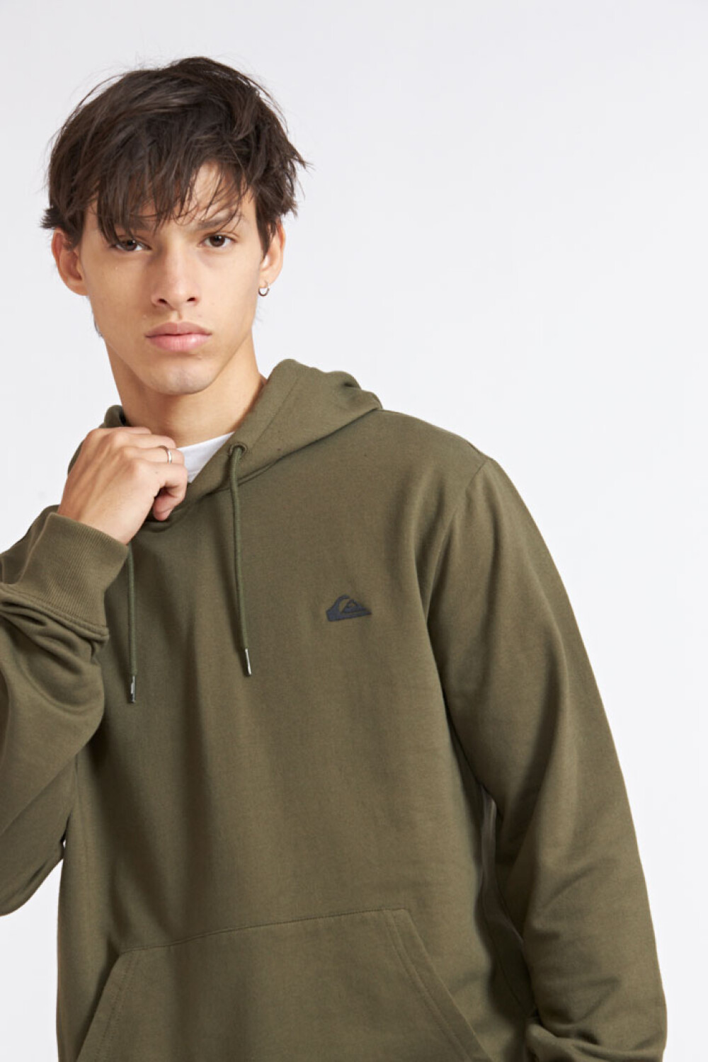 Quiksilver Buzo Polar con Capucha BASIC HOODIE Hombre - Marrón Marron