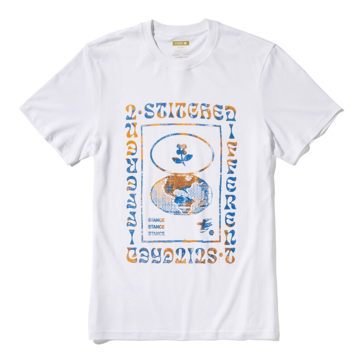 Remera Stance Worldview - Blanco 