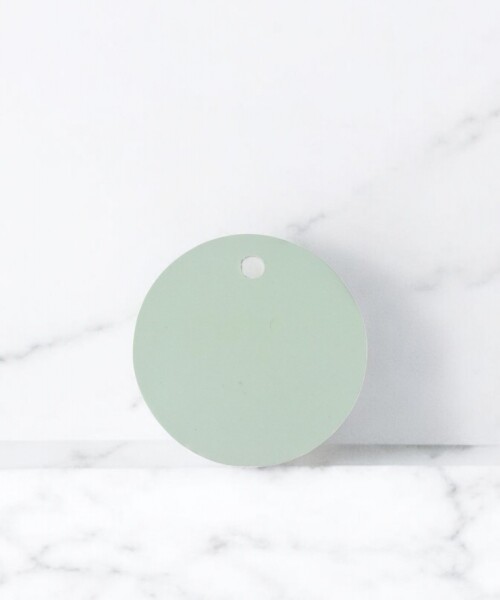 Tag circular liso VERDE AGUA