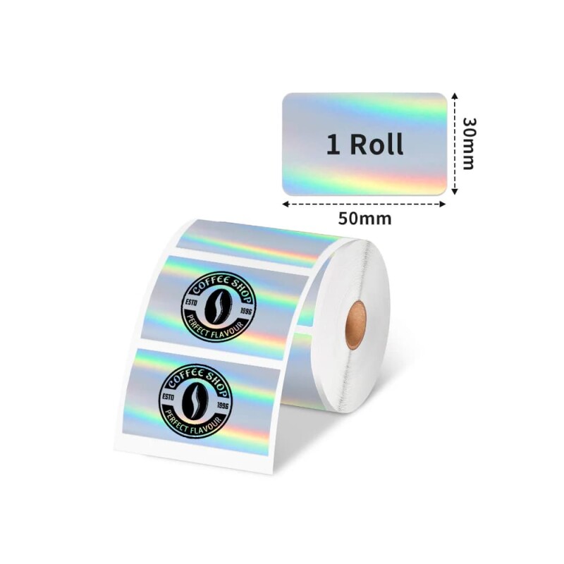 Etiqueta plateada 50mm*30mm para impresora M110 230 uds. Etiqueta plateada 50mm*30mm para impresora M110 230 uds.