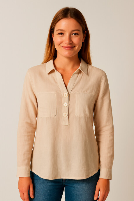 Blusa Temple Gris Claro